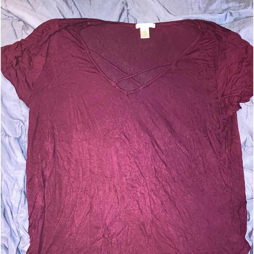Burgundy Tshirt